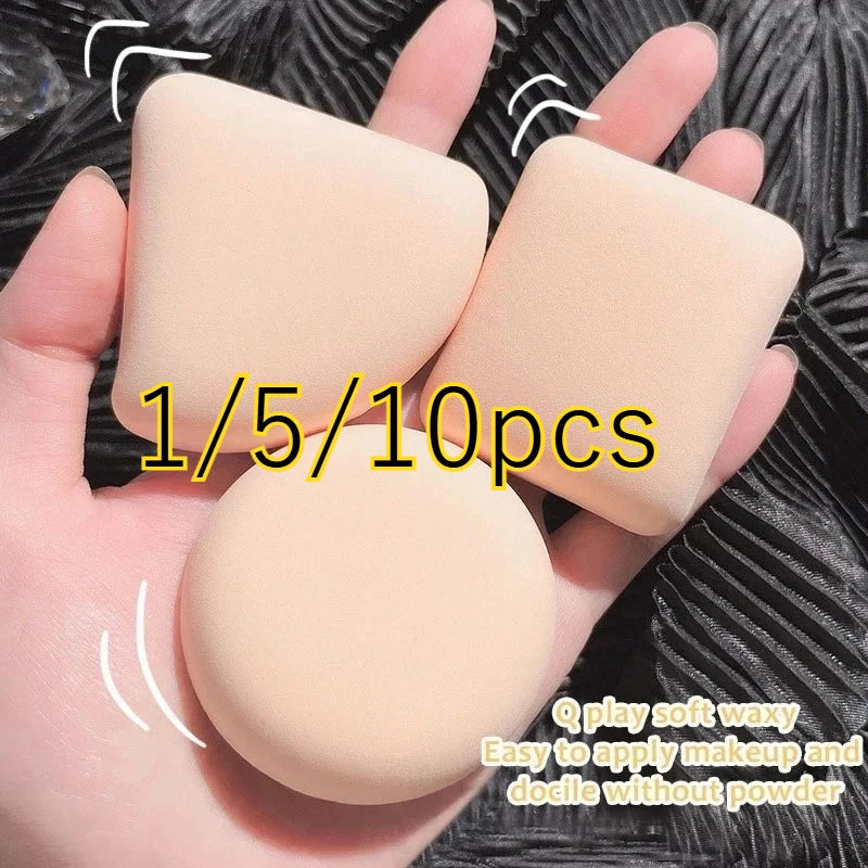 Makeup Sponge Puff Set – Round, Square & Triangle Shapes