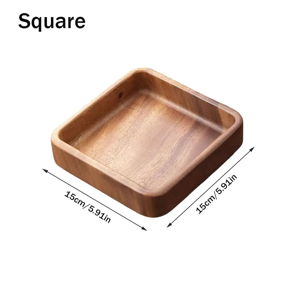 Japanese Stackable Wooden Snack & Candy Serving Tray