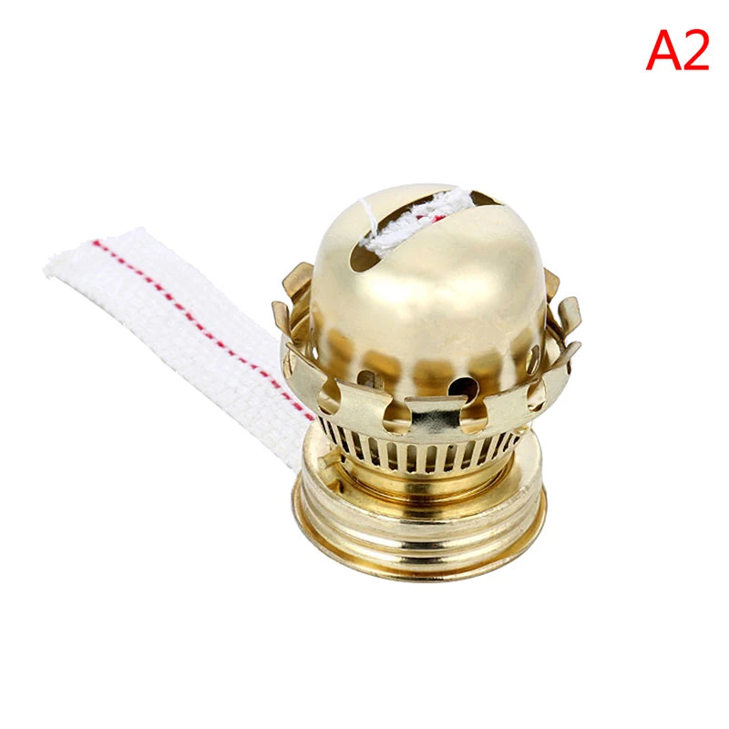 Vintage Kerosene Lamp Wick Holder – Aluminum Metal Regulator
