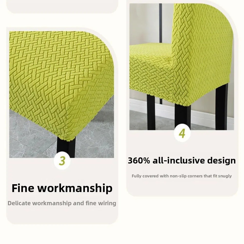 T-Shape Jacquard Chair Cover – Elastic Universal Slipcover