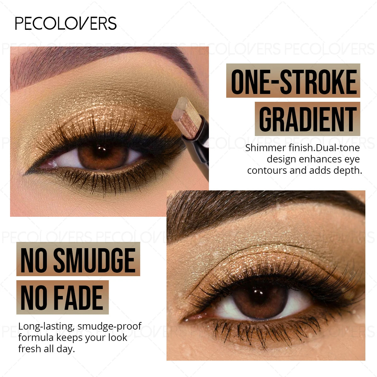 SAMMY Two-Tone Eyeshadow Stick – Coral & Bronze Eye Definer