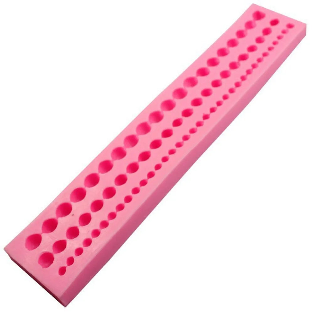 Silicone Pearl Fondant Mold – Cake Border & Cupcake Topper