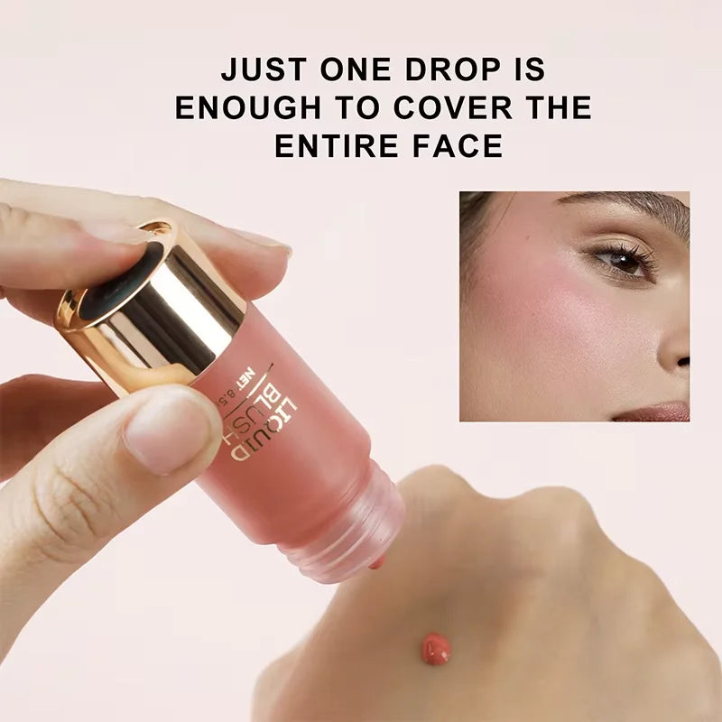 6-Color Liquid Blush Set – Matte Cheek Tint, Long-Lasting