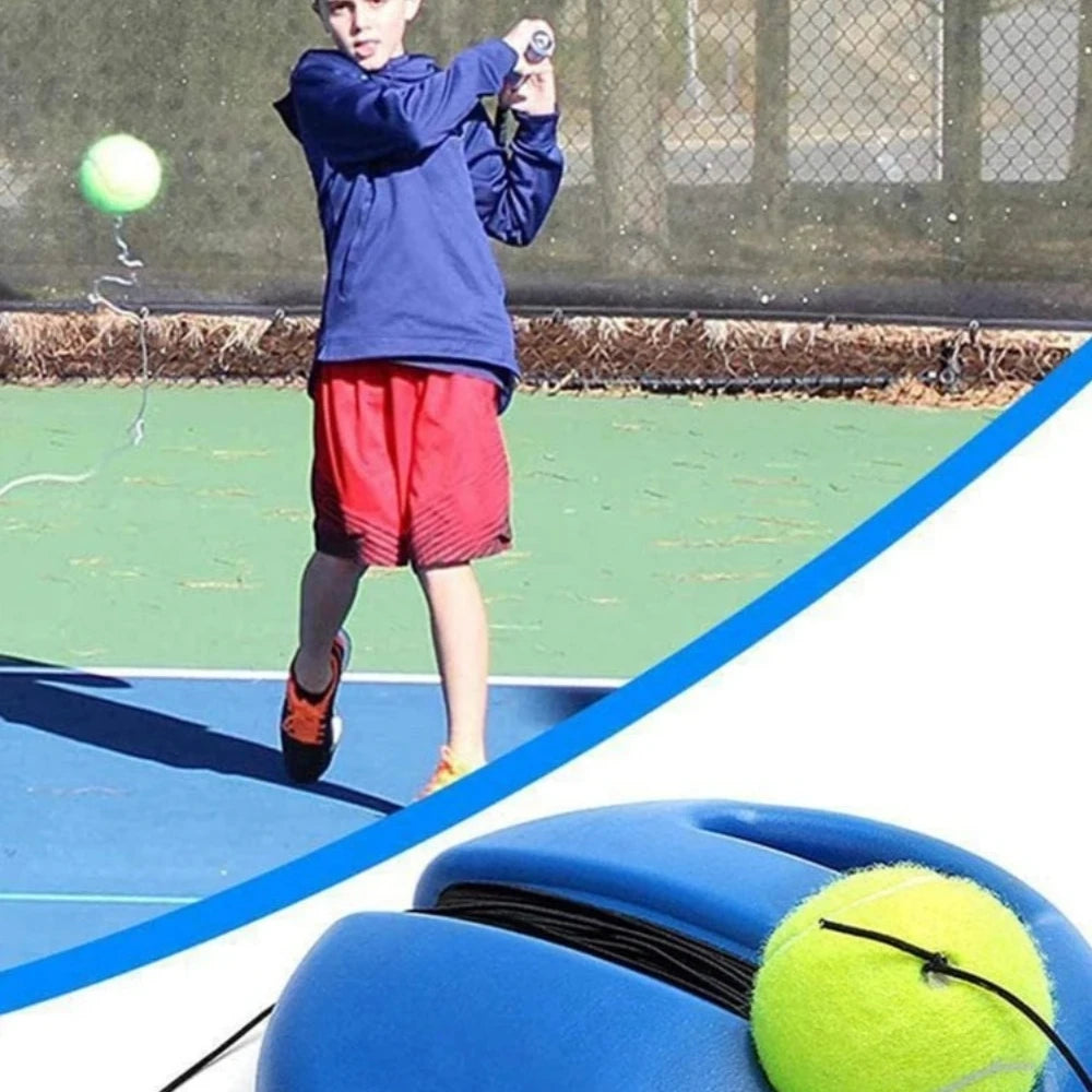 Tennis Rebound Trainer – Solo Practice Base, Rope & Ball