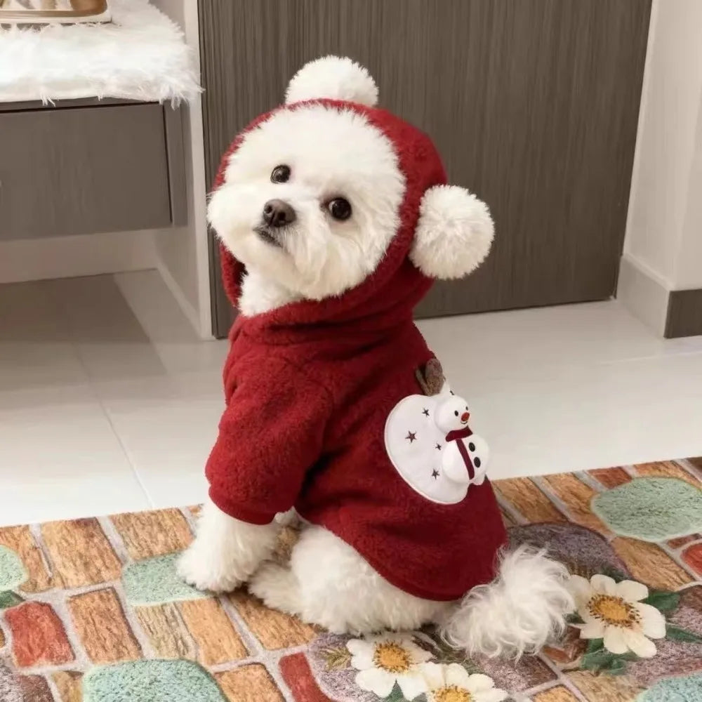 Fleece Pet Hoodie Rabbit Ears Dog Sweatshirt Coat S–XL