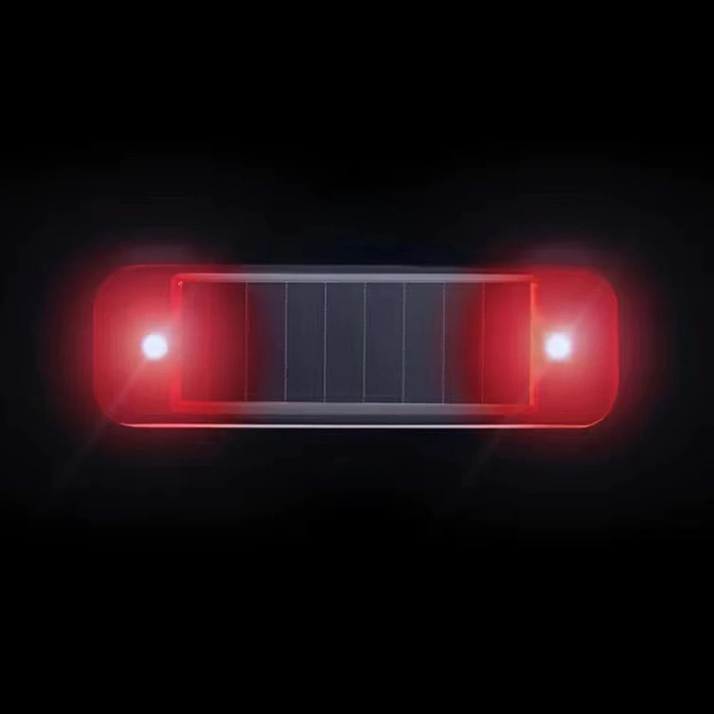 Solar LED Strobe Warning Light – IP65 Waterproof Auto-On