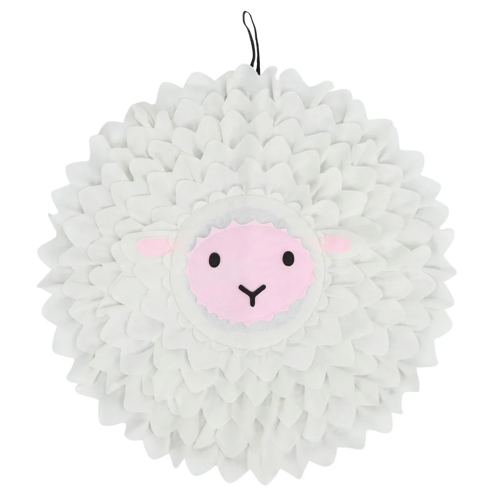 Round Pet Snuffle Mat – Animal Print Slow Feeding Foraging Pad