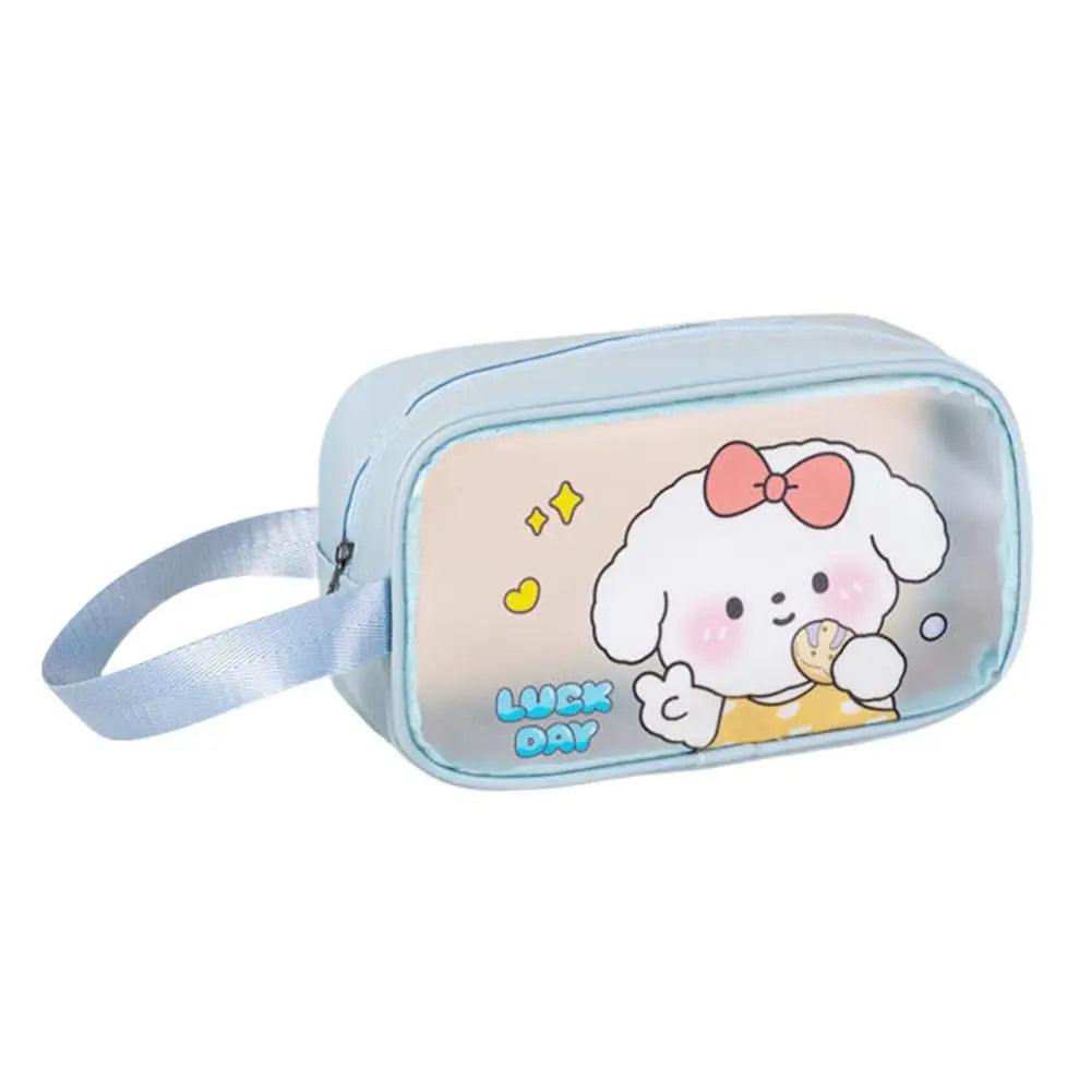 Transparent PVC Cartoon Cosmetic Bag – Waterproof Travel Organizer