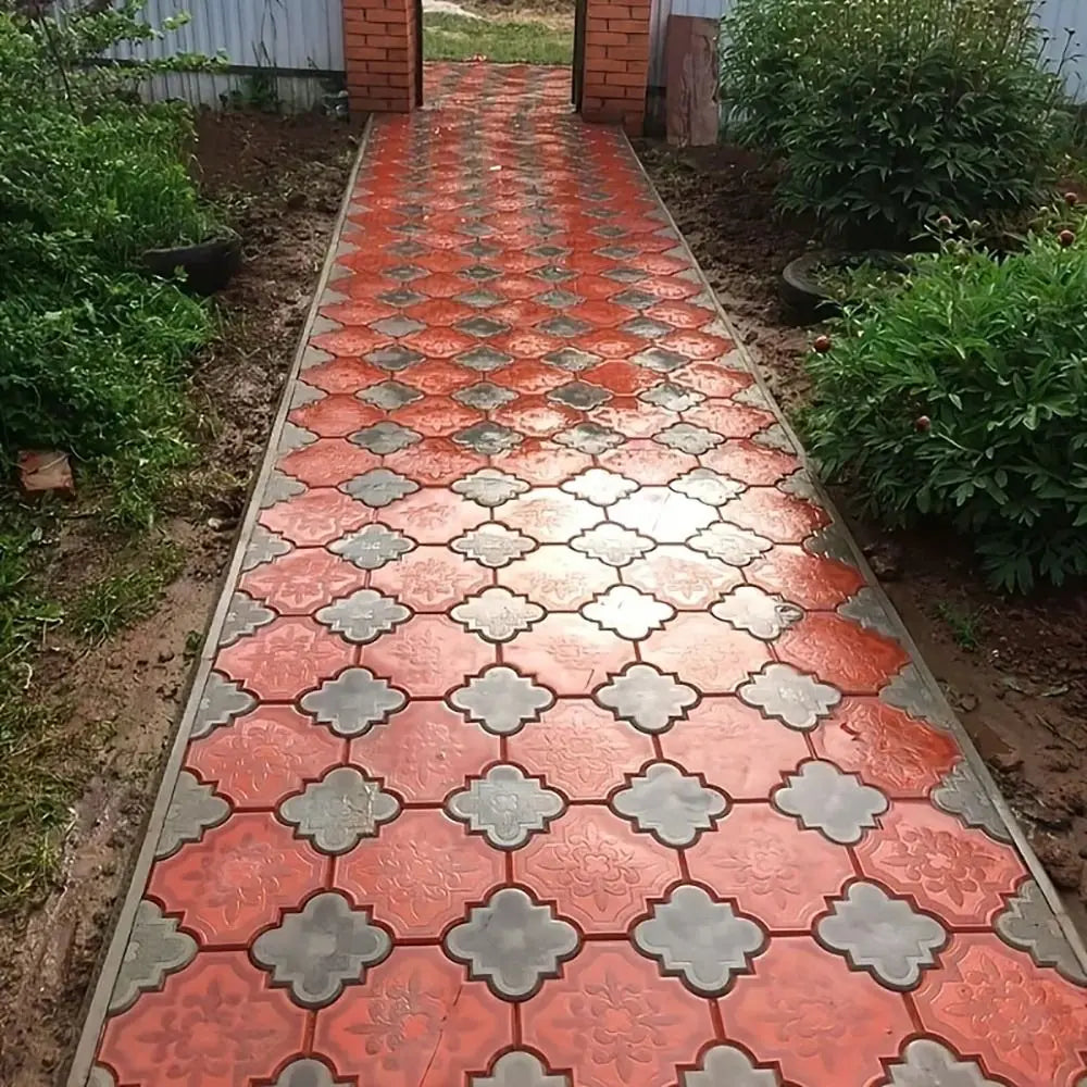 DIY Flower Stepping Stone Mould Set – Reusable Concrete Paver