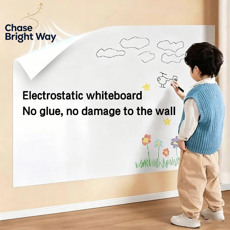 Whiteboard Wall Sticker – Reusable Static Cling Dry Erase Sheet