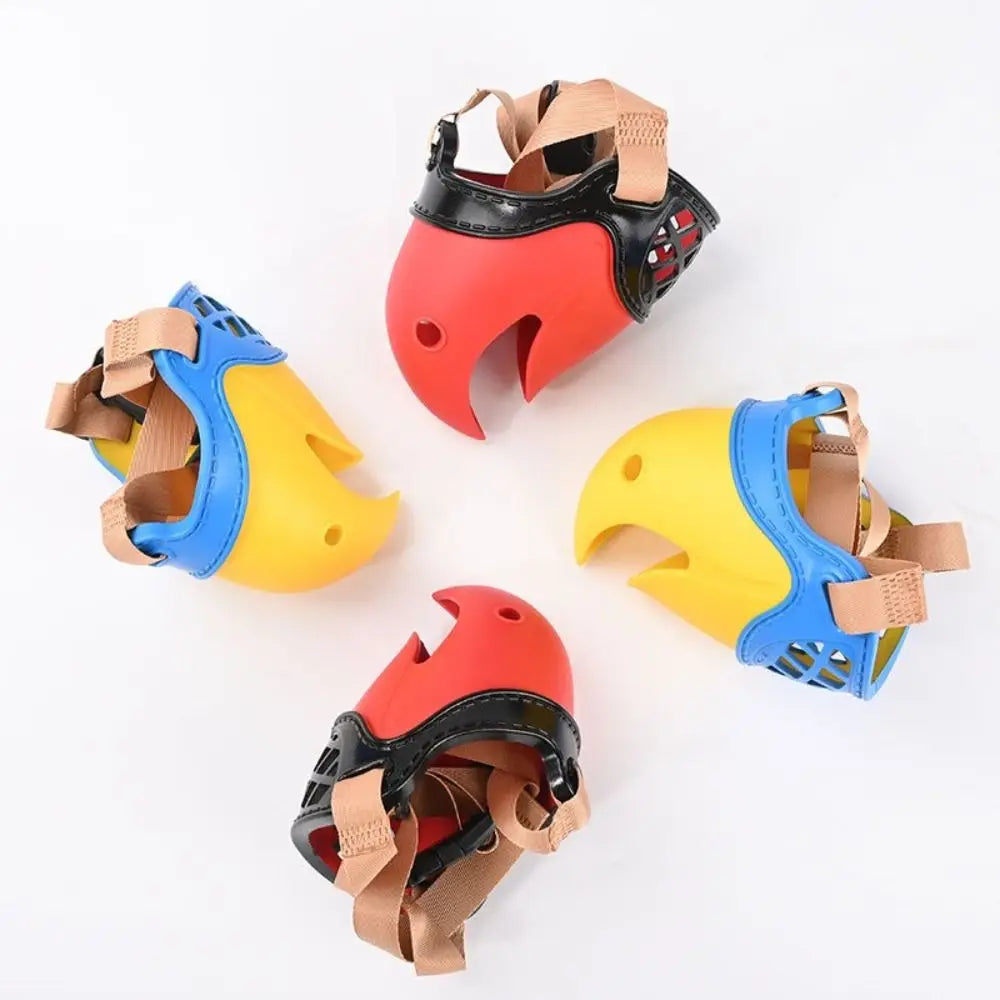 Parrot-Shaped Dog Muzzle – Adjustable Breathable Anti-Bite Cover