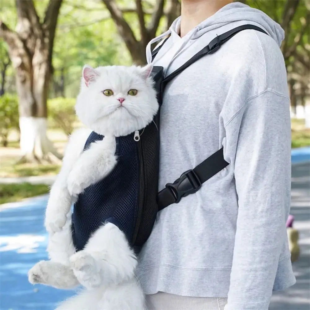 Adjustable Breathable Pet Carrier Backpack – Cats & Small Dogs