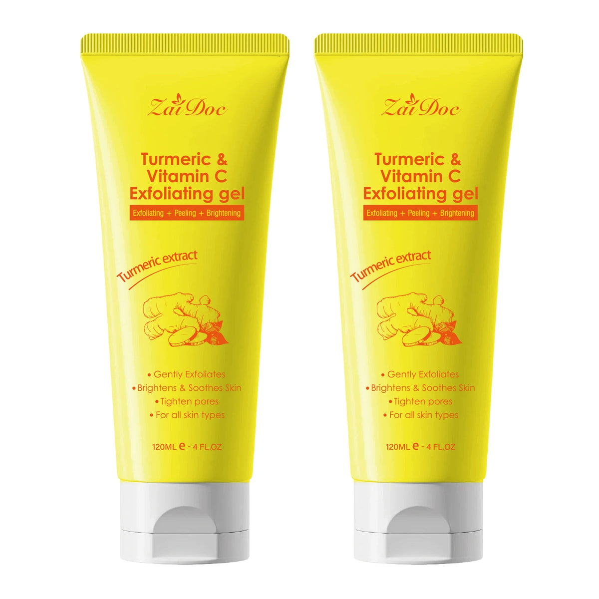 Turmeric Vitamin C Exfoliating Face Gel 120ml | Pore Cleanse