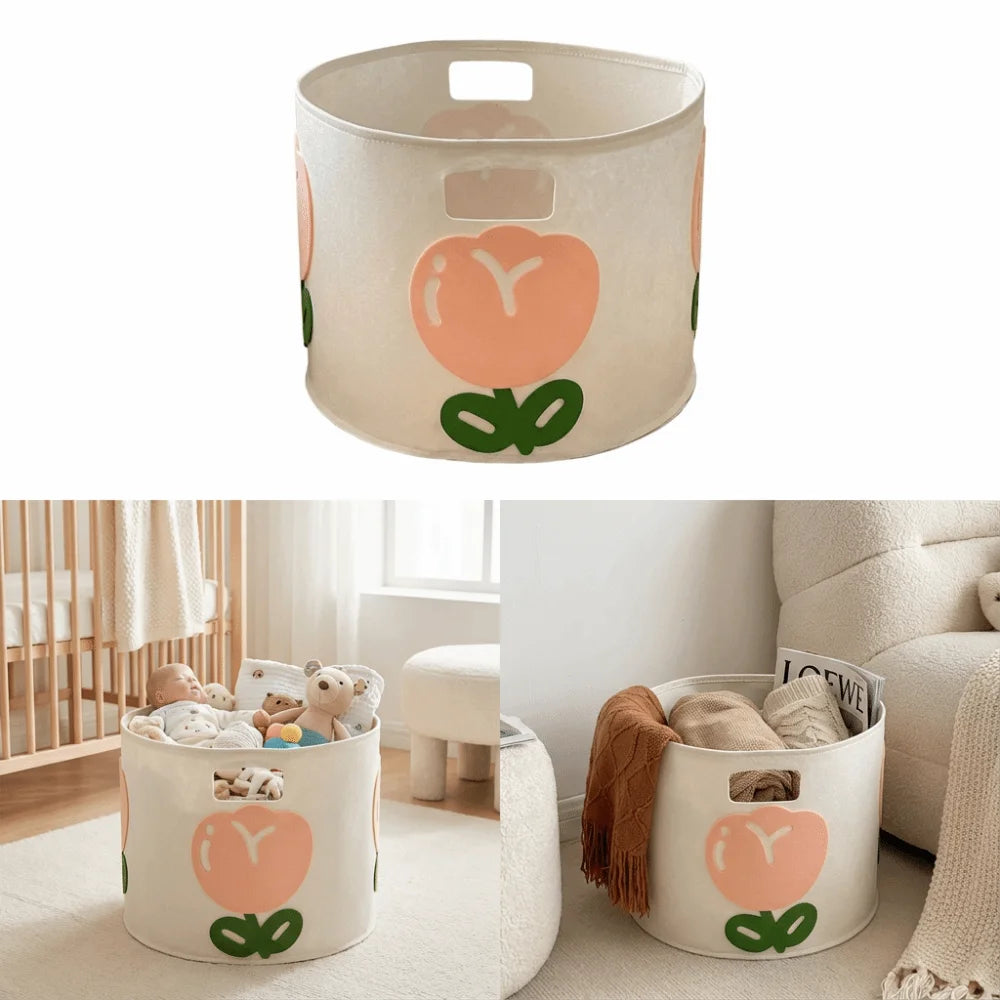 Tulip Laundry Hamper – Large Non-Woven Fabric Storage Basket
