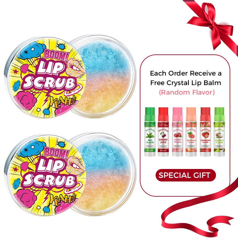ZaiDoc Lip Scrub Exfoliator 2-Pack – Moisturizing Lip Care Set