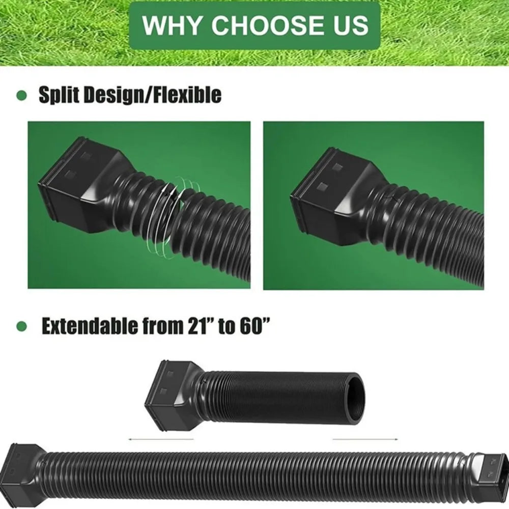 Retractable Gutter Downspout Extender – Adjustable PE Drain