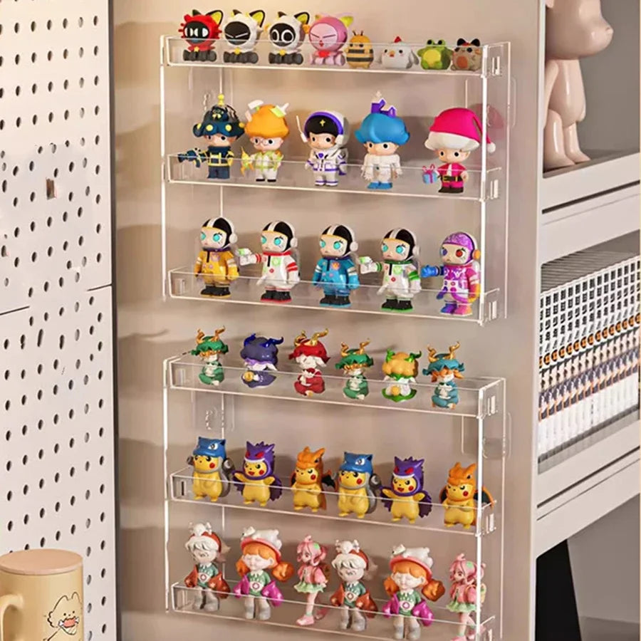 Blind Box Display Rack – No-Drill Figurine Storage Cabinet