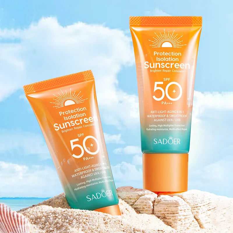 SADOER SPF 50+ PA+++ Facial Sunscreen Dual Tube Multi Effect