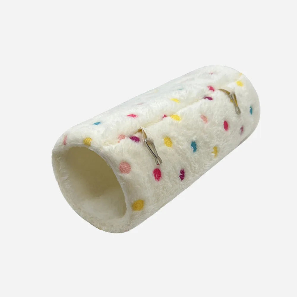 Fleece Guinea Pig Tunnel – Hangable Small Pet Hideout Tube