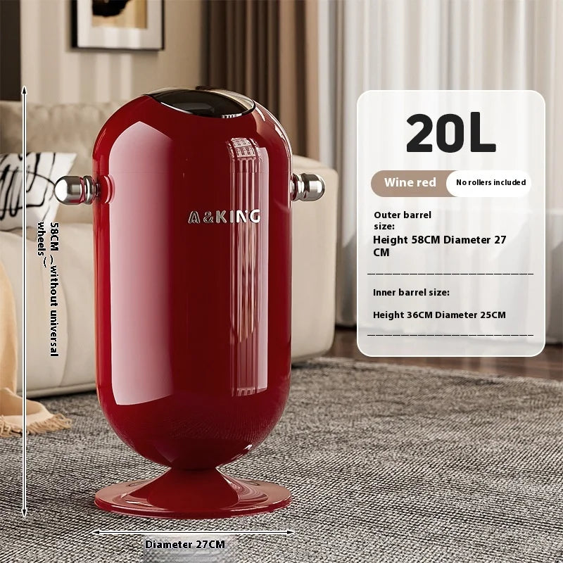 Touch-Free 12L Trash Can – Floating Lid Waste Bin | SAMMY