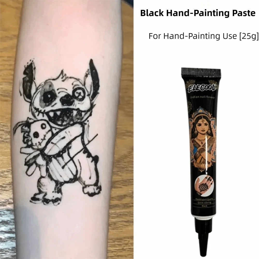 Henna Paste Cone – Black & Brown Temporary Mehndi Body Art