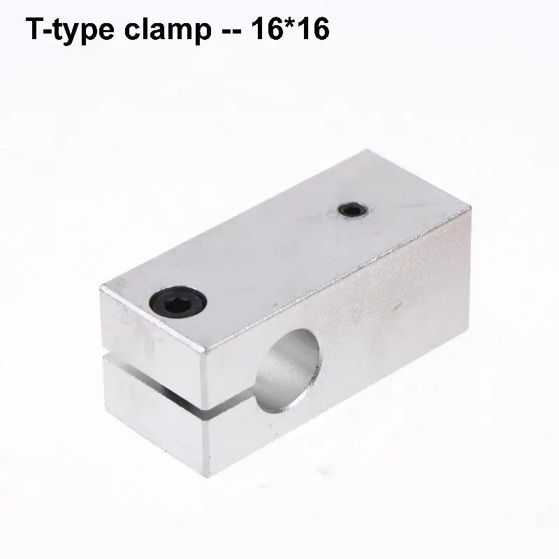T-Type Optical Axis Cross Block Shaft Clamp | Aluminum Alloy