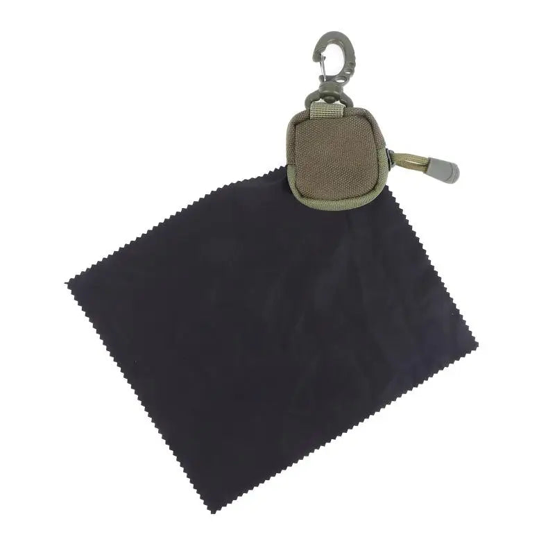 Microfiber Eyeglass Cleaning Cloth & Tactical Storage Pouch