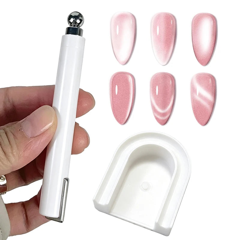 U-Shaped Cat Eye Nail Magnet Guide Tool – DIY Gel Polish