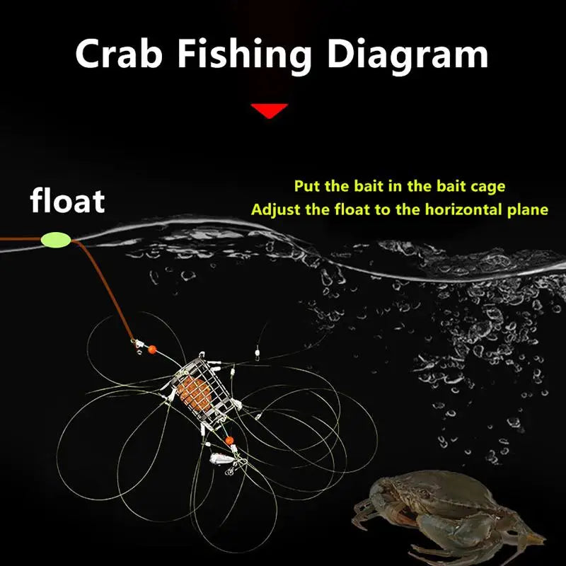Stainless Steel Crab Trap Wire Cage – 8/12 Lap Crab Catcher