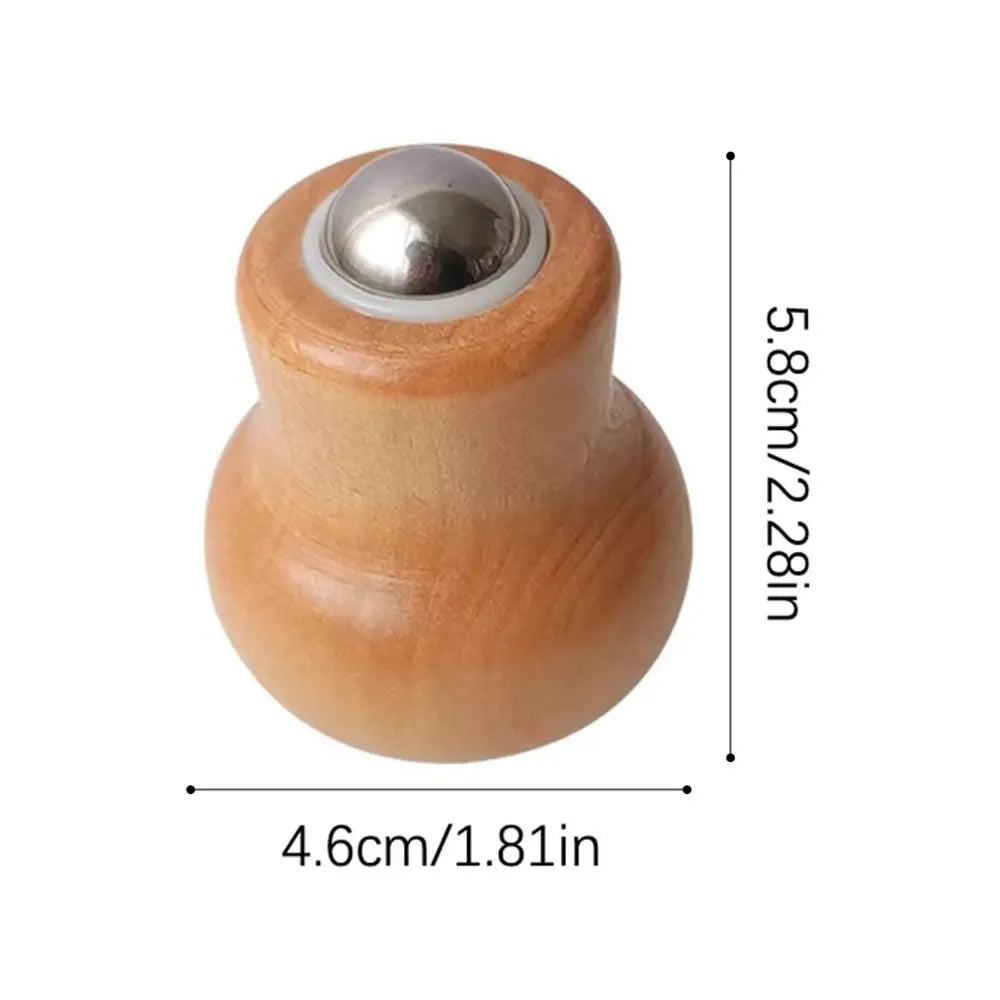 Wooden Handheld Facial Roller & Acupressure Massage Stick