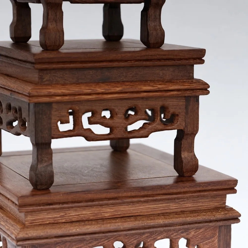 Retro Wooden Display Stand – Plant & Décor Riser S/M/L