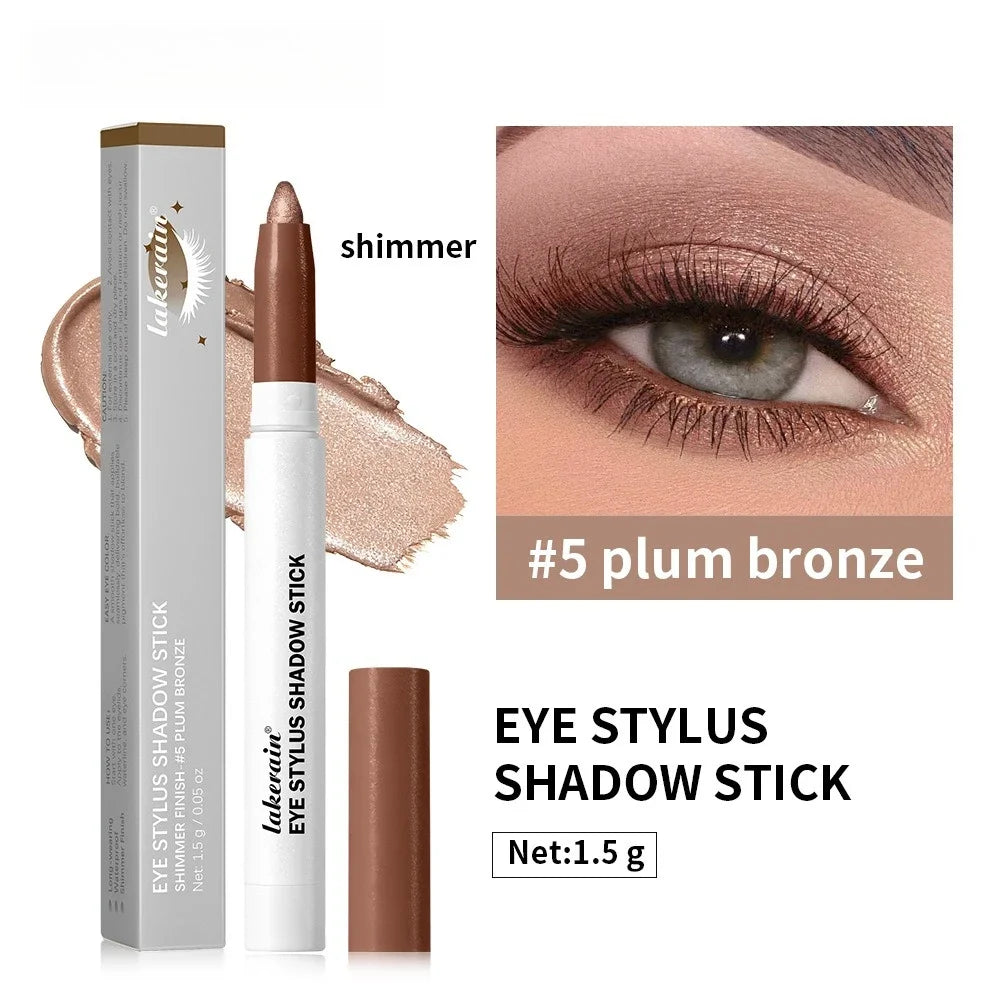 Waterproof Eyeshadow Sticks – 6 Colors Shimmer & Matte Pencil