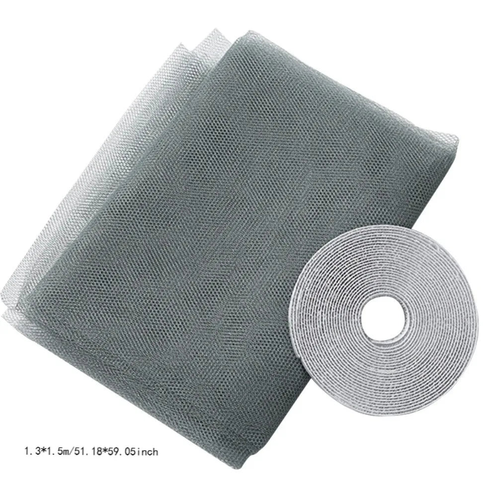 Self-Adhesive Window Screen Mesh – DIY Mosquito Net 59×78"