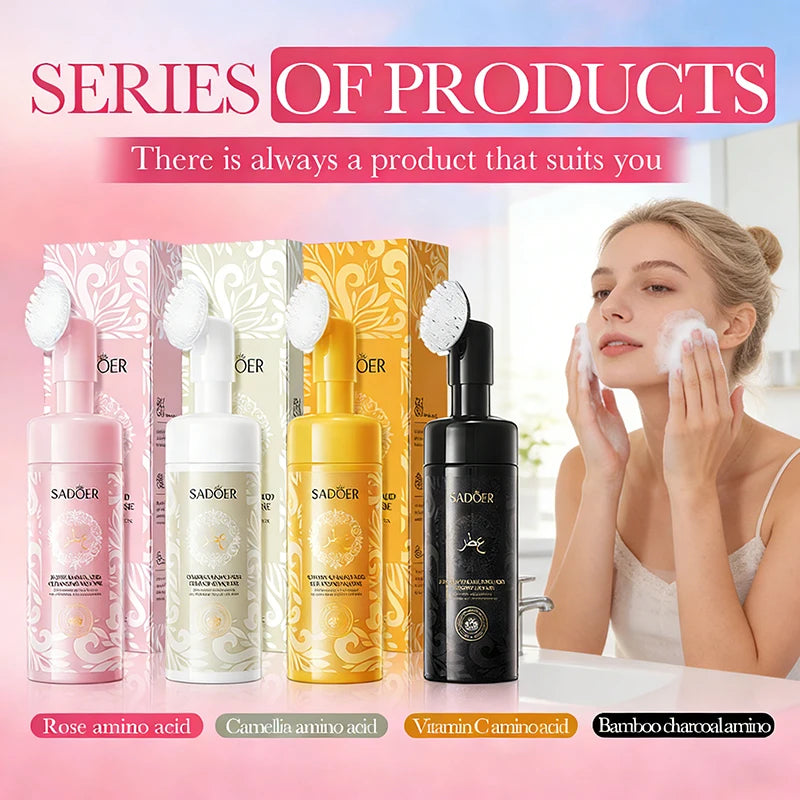 SADOER Vitamin C Facial Cleanser – Brightening Foam Wash