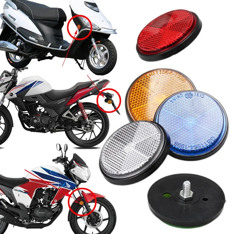 Universal Circular Safety Reflector for Bikes, Cars & Motorcycles