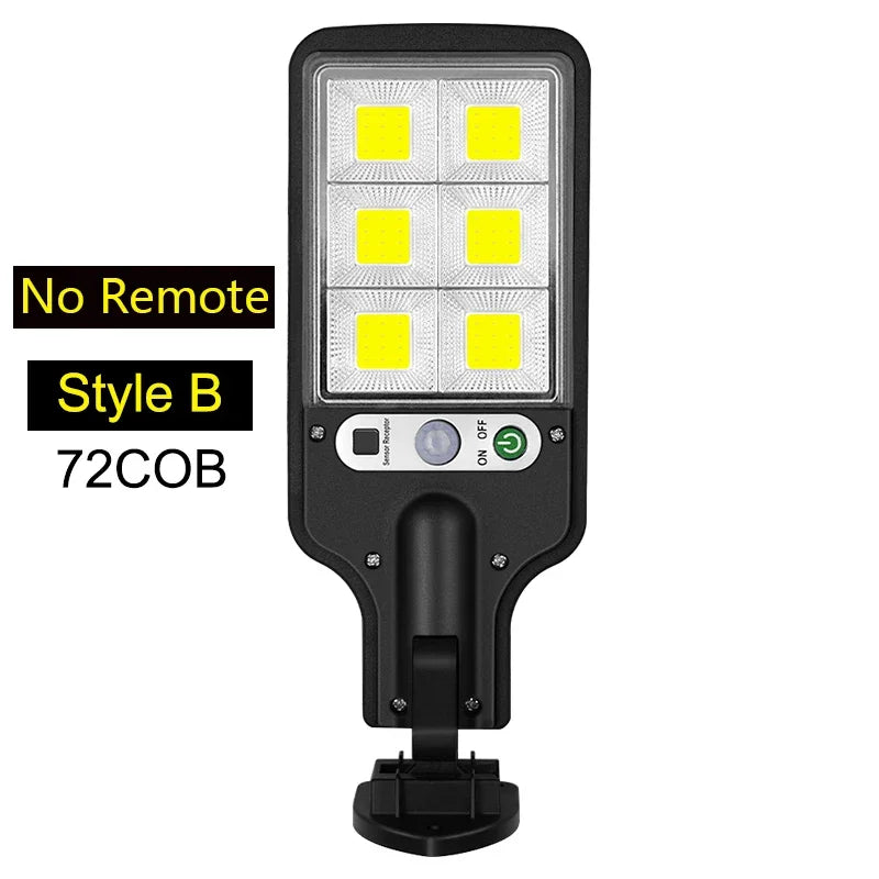 Solar Motion Sensor Wall Light – 108COB LED IP65 Outdoor