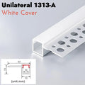 Recessed LED Aluminum Channel Profile Black Diffuser | Khelse