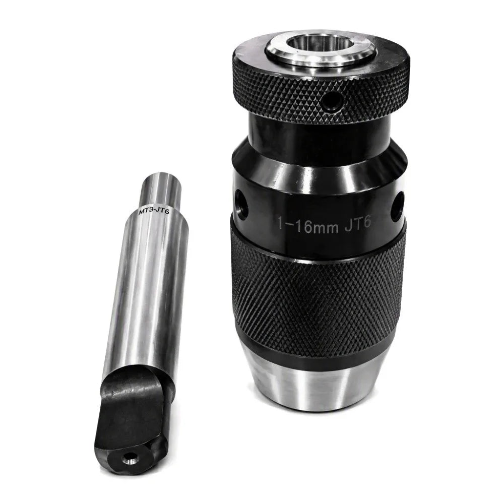 MT3 Keyless Drill Chuck JT6 Mount 1–16mm Self-Locking