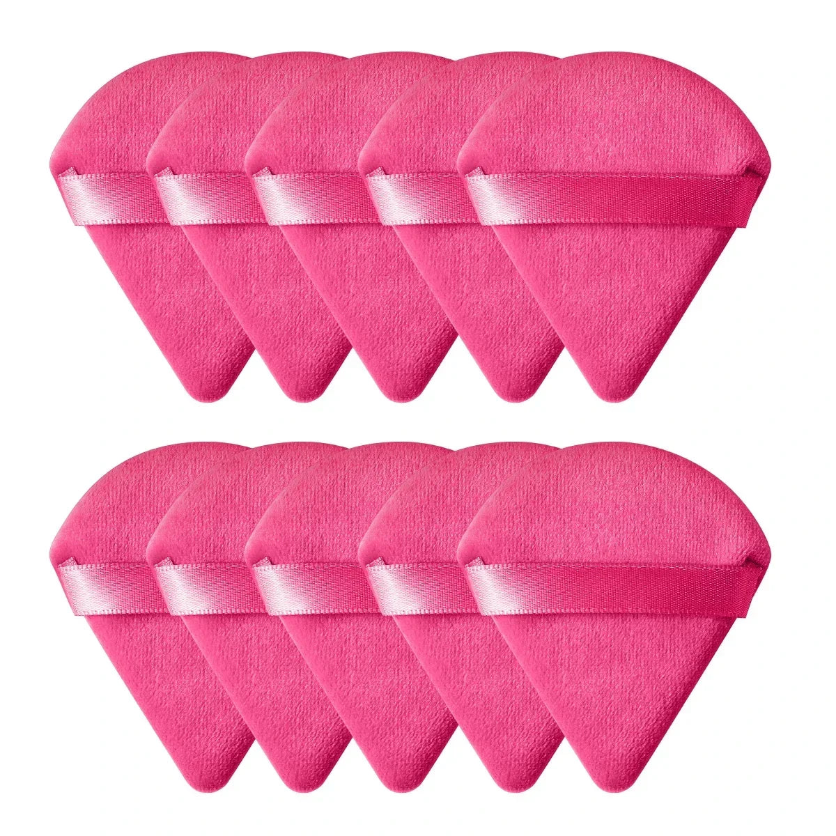 Triangle Velvet Powder Puff Set – Mini Makeup Sponge 10/20 Pcs