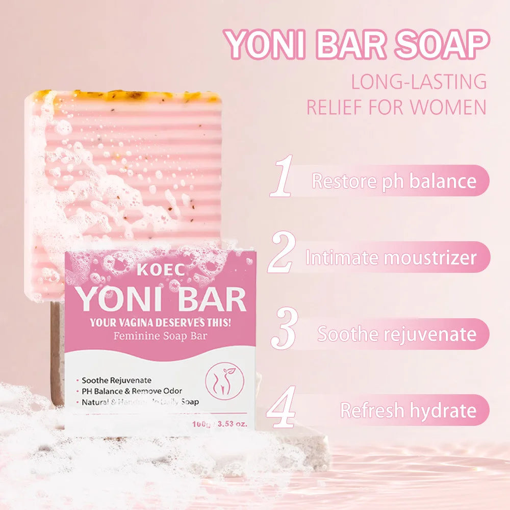 Natural Vegan Yoni Bar Soap – pH Balance & Intimate Hygiene