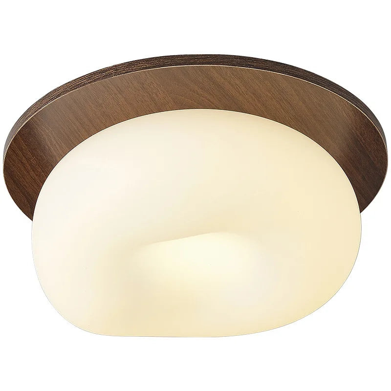 Walnut Wood Full Spectrum Dimmable LED Ceiling Light | E27