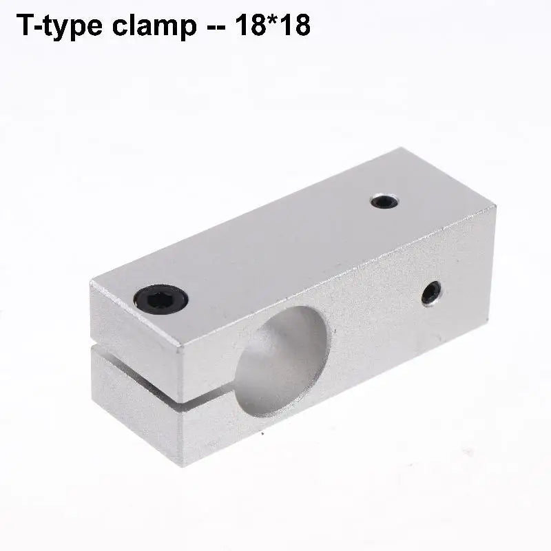 T-Type Optical Axis Cross Block Shaft Clamp | Aluminum Alloy