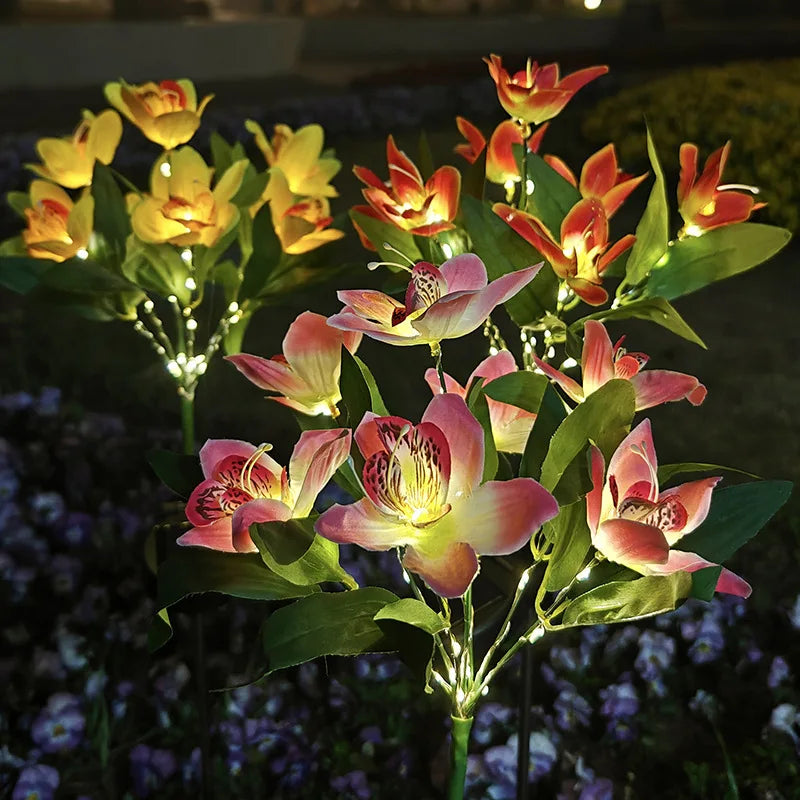Solar Flower Garden Stake Light – 7-Head LED Lawn Lamp