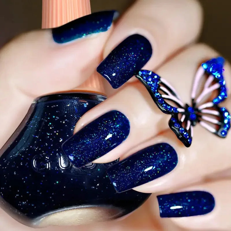 Handaiyan Shimmer Nail Polish – Quick Dry, 45 Colors, 12ml