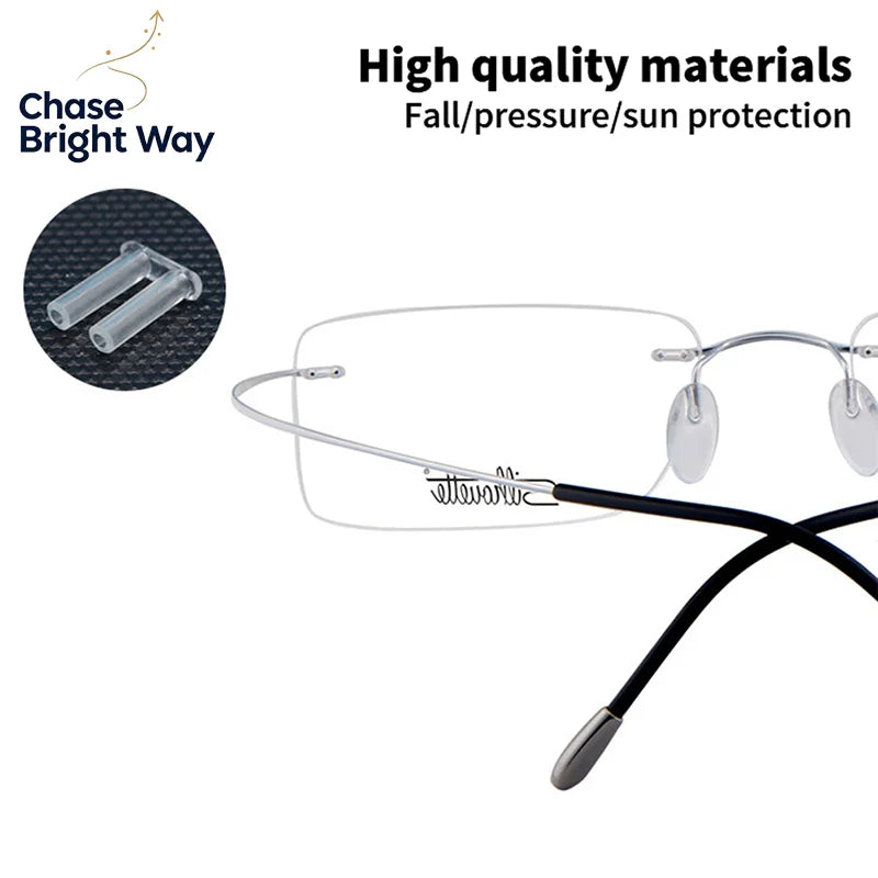 100-Pack Rubber Plugs for Rimless Frameless Glasses Spare Buckles