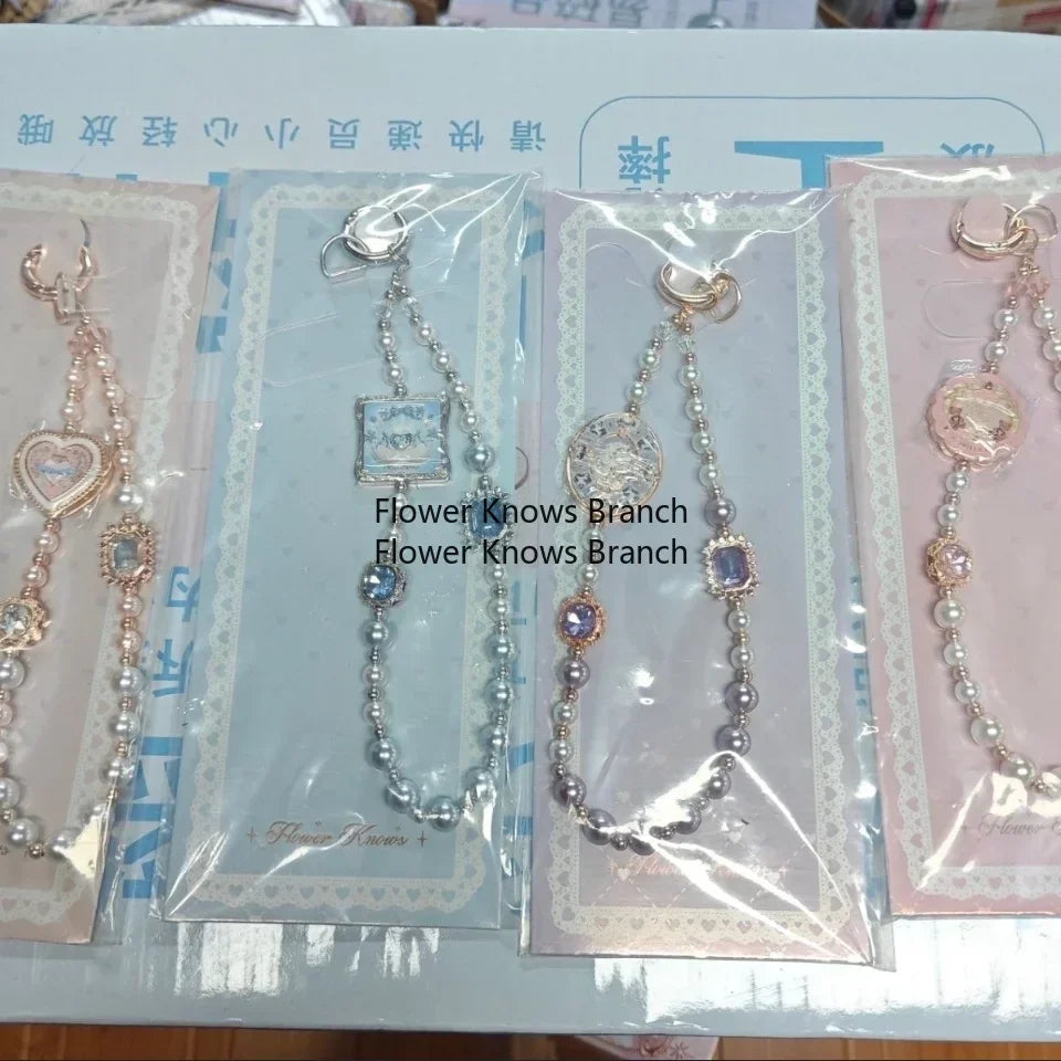 Flower Knows 10th Anniversary Phone Charm Keychain Bracelet