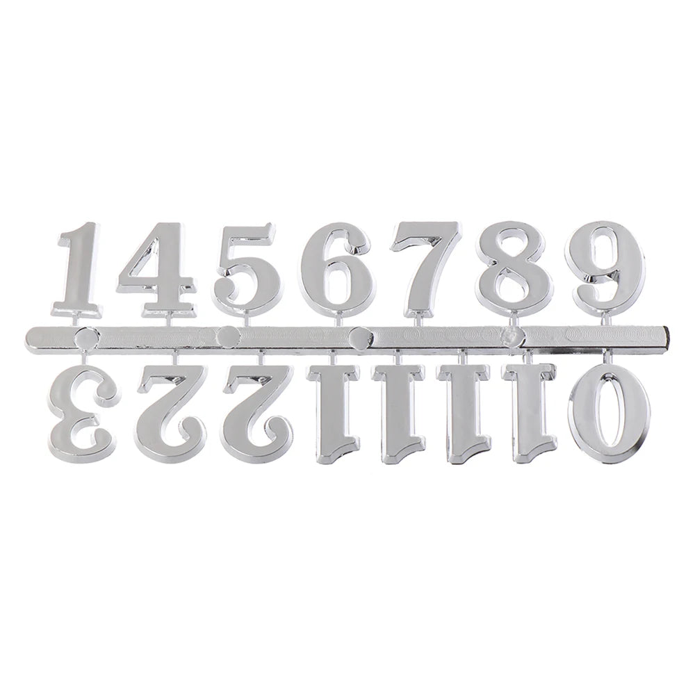 Quartz Clock Numeral Set – Arabic & Roman Numerals 12 PCS