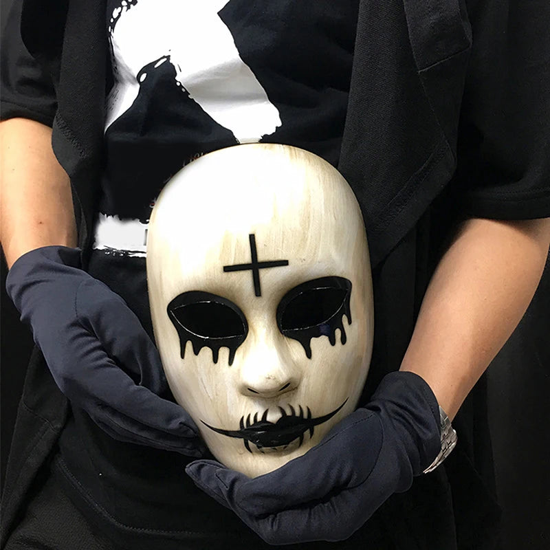 Scary Halloween Full Face Mask – Adult Cosplay Horror PVC