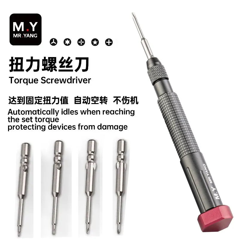 YCS M.Y TX01 Torque Screwdriver – 5 Bits, Magnetic Auto-Idle