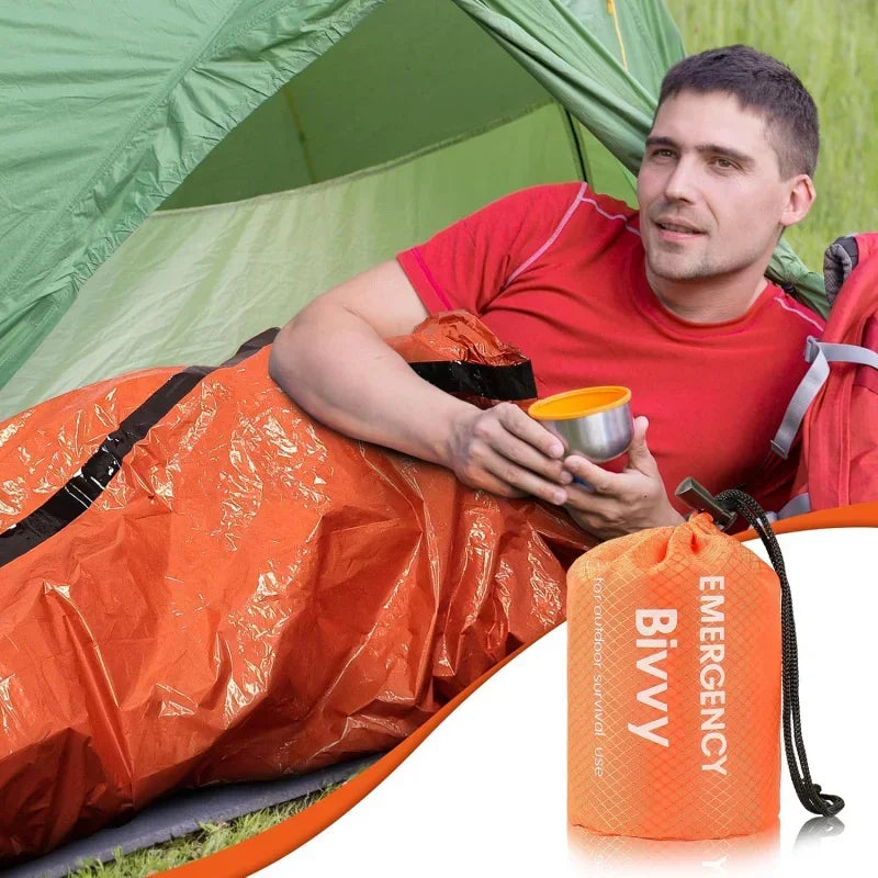 Thermal Emergency Sleeping Bag – Waterproof Survival Bivy Sack